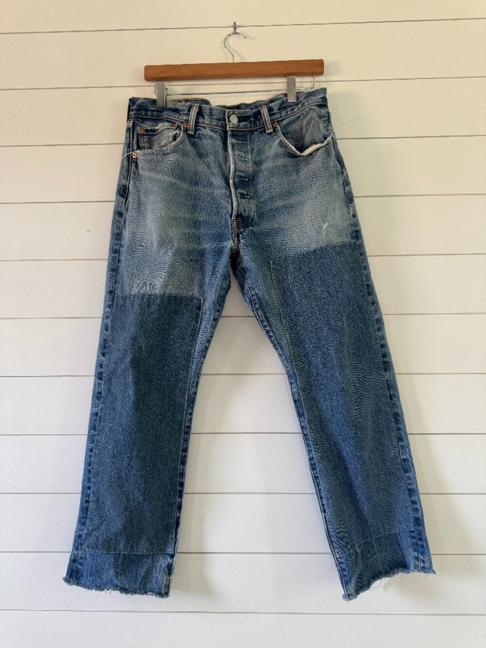 Share B Sides Vintage Patchwork Jeans, Size 29
